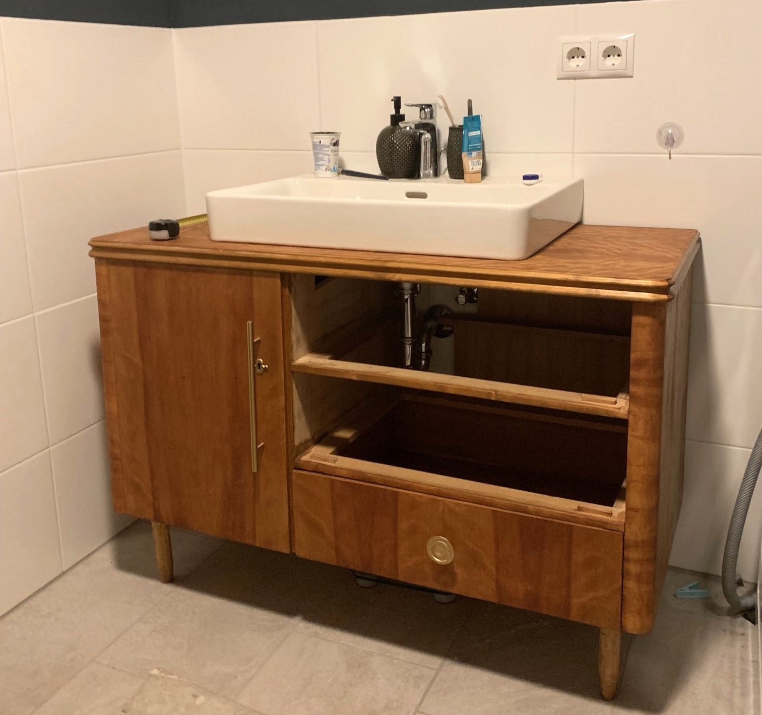 Waschbeckenunterschrank Aus Kommode Selber Bauen