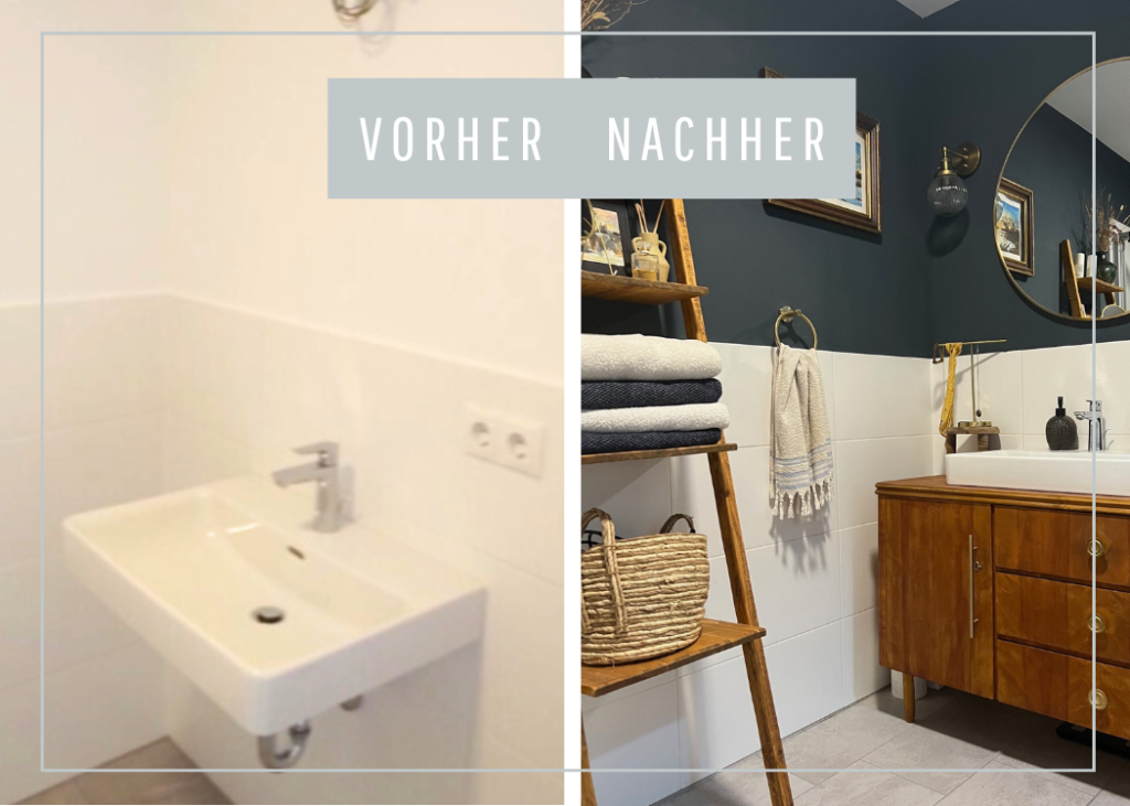 Vorher - Nachher Makeover: Mieterfreundliche Badezimmer Idee