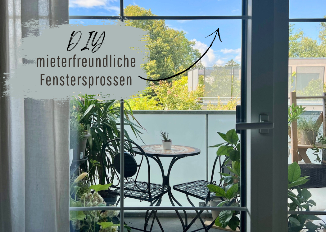 Mieterfreundliche, kostengünstige DIY Idee: Fenstersprossen selbermachen